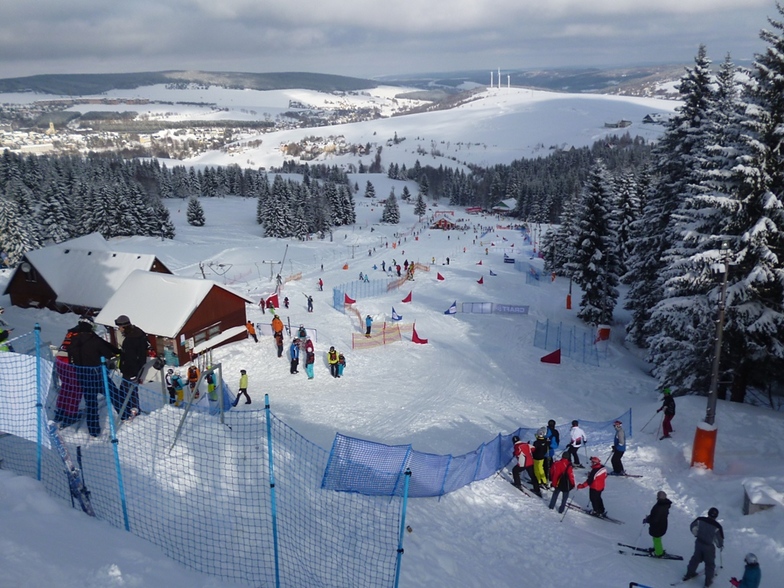Skicross race in Klinovec, Klínovec