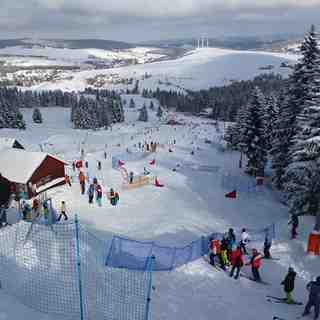 Skicross race in Klinovec, Klínovec