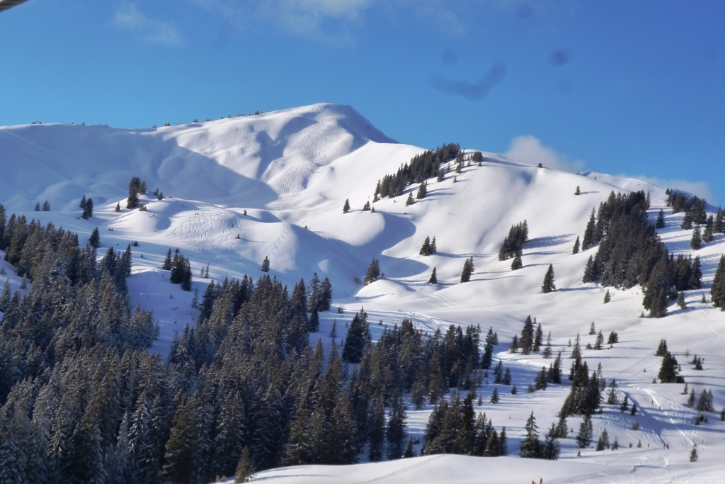 Snowy peaks in Grasgehren, Grasgehren/Bolgengrat