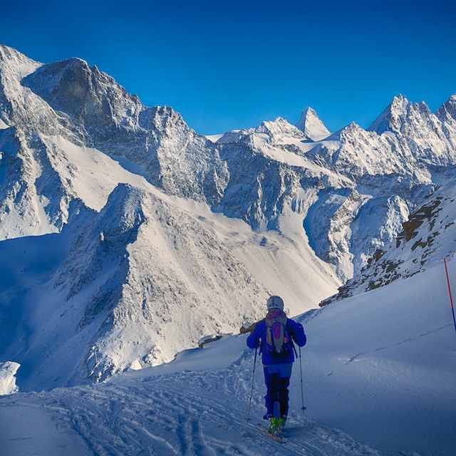 Arolla Snow: View from the top of Arolla