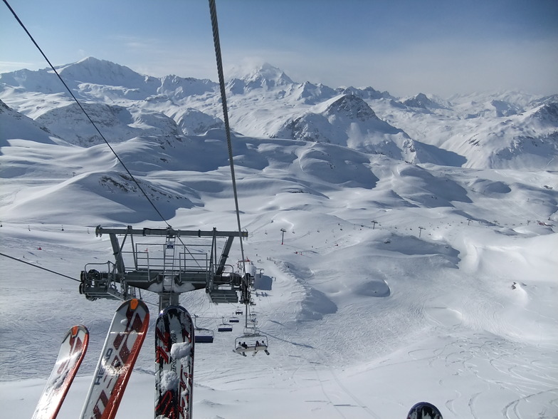 scariest chair lift, Val d'Isere