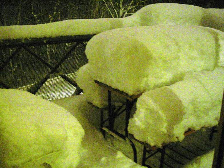 My balcony, in beauuutiful Munich. With 30 miles away nearest skiing... and you wonder why I got fed up with an EU hating UK!