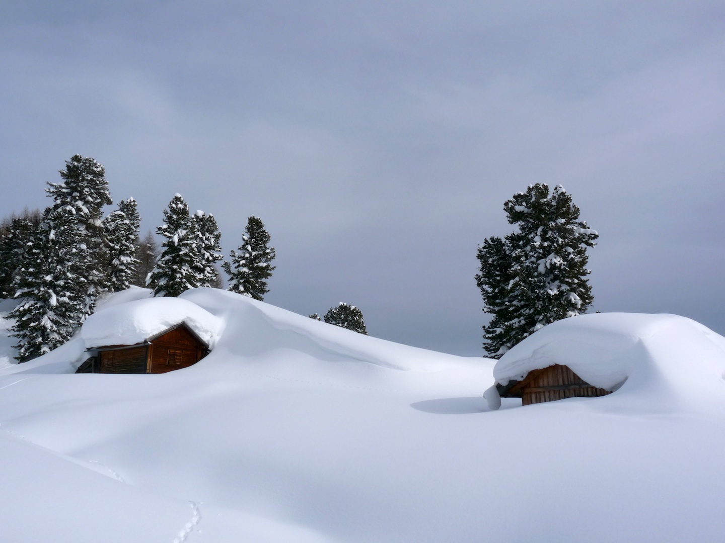Deep drifts, Ski Area Alpe Lusia