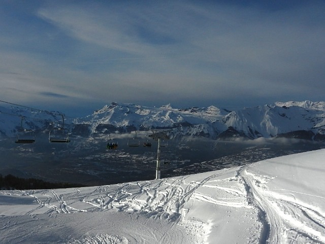 Fresh tracks, Nax - Mont-Noble