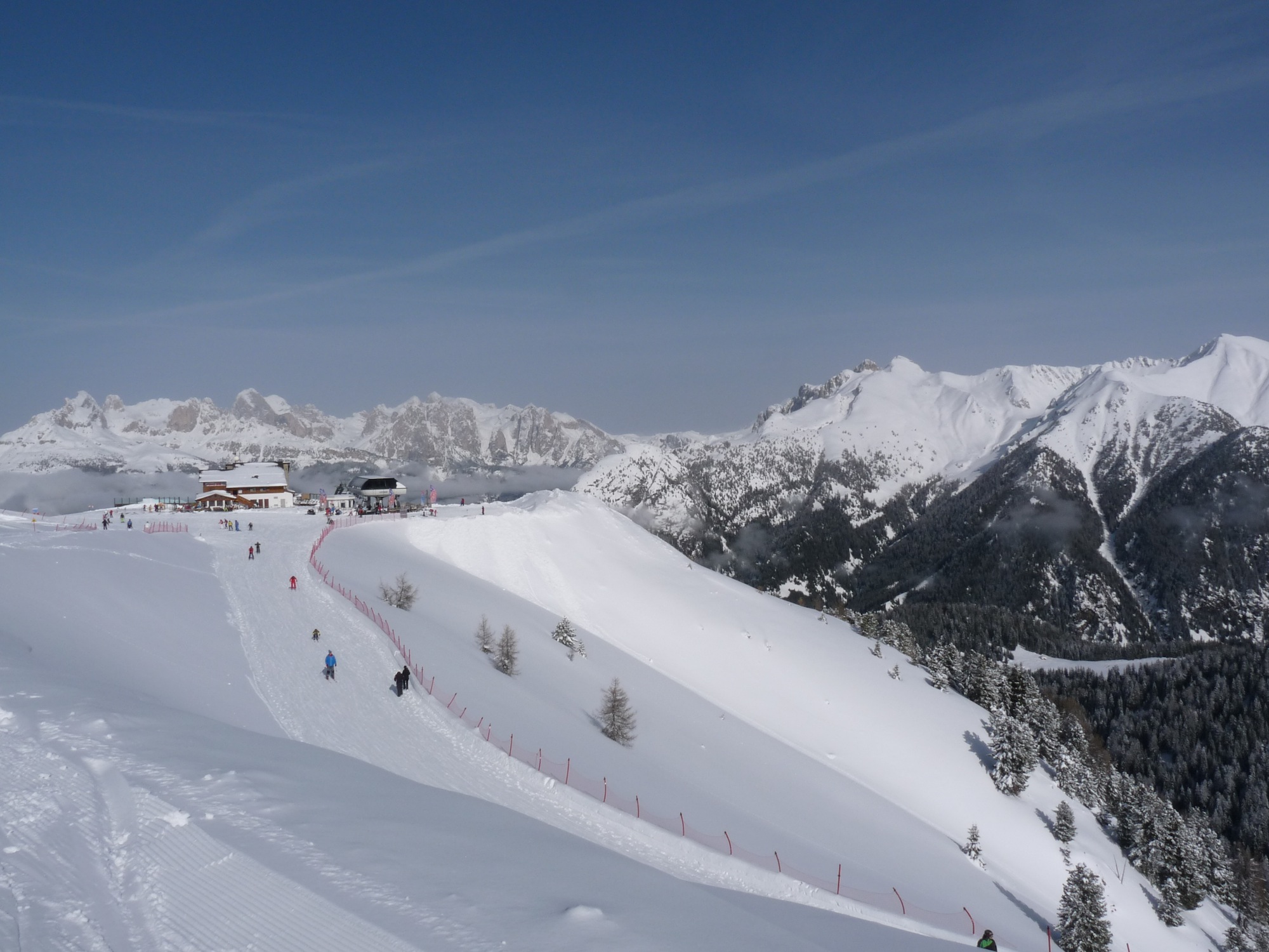 Top of Le Cune lift, Ski Area Alpe Lusia