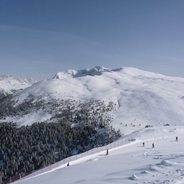 Ski Area Alpe Lusia Snow: Top of Le Cune lift 