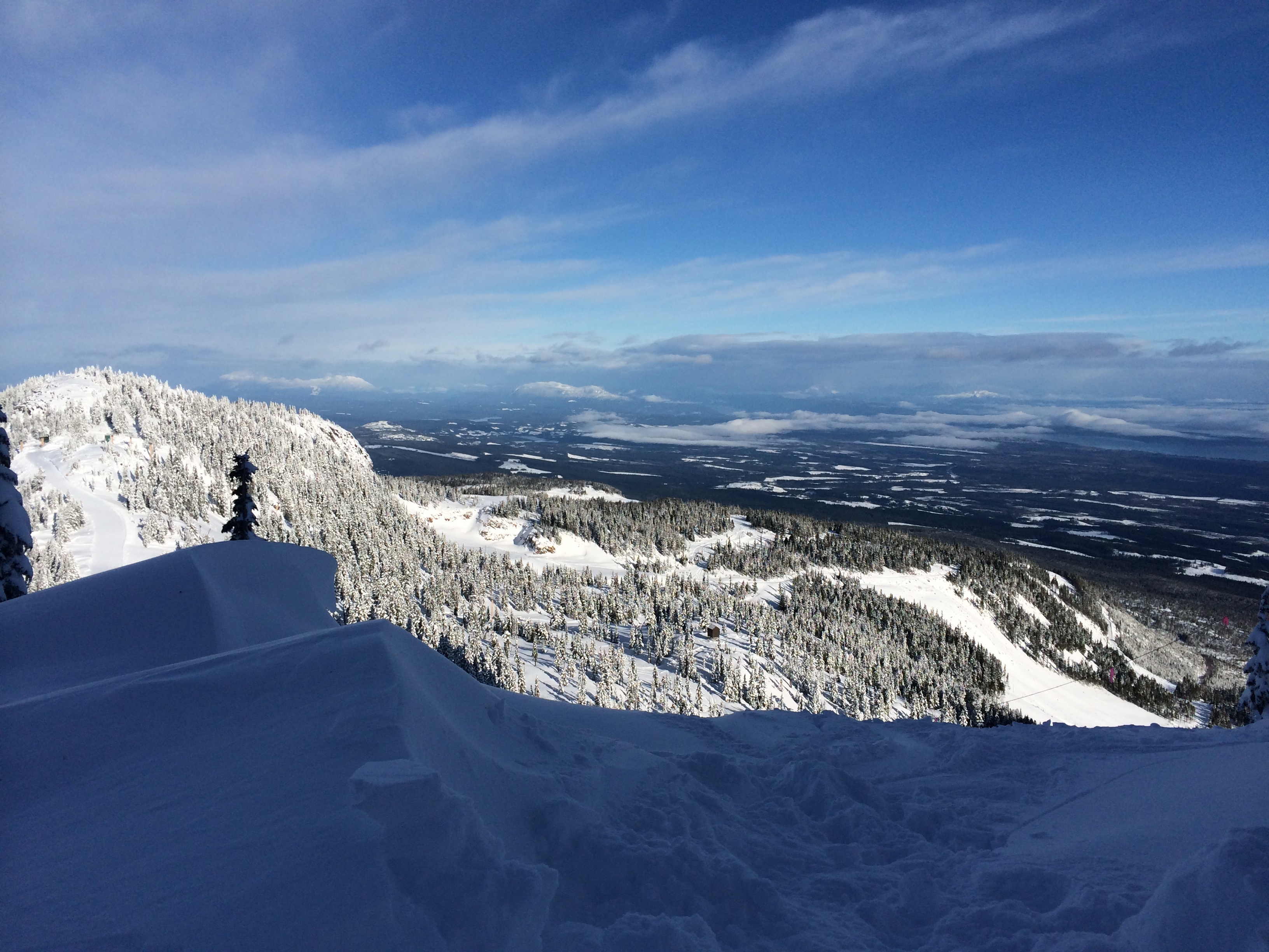 skiing wind blown snow to little washington, Mount Washington