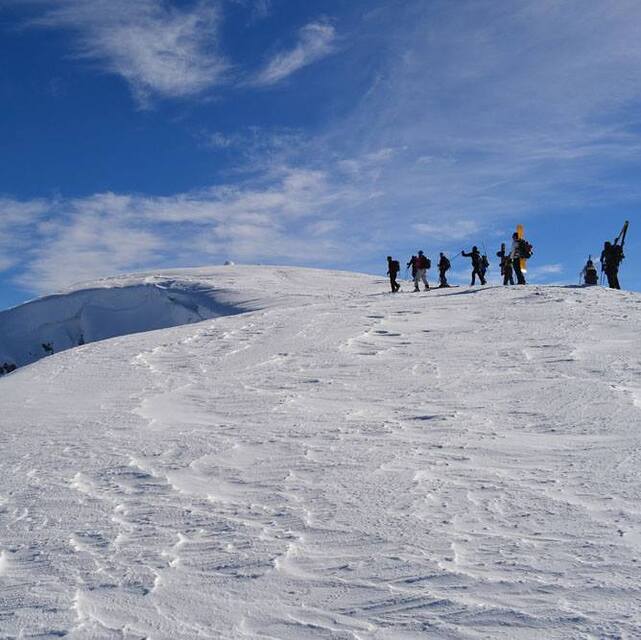 Freeriders at mount Galicica, Oteshevo