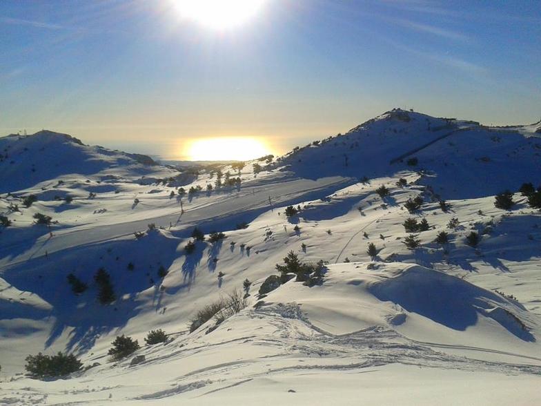 vue sur les sommets, Gréolières Les Neiges