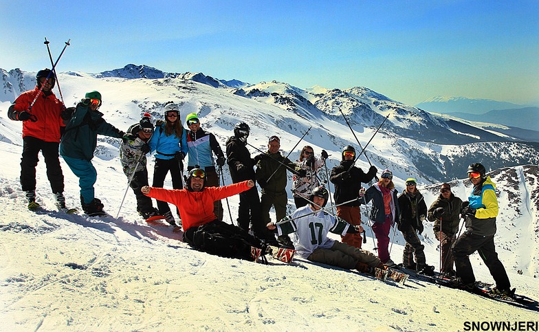 With  Snownjeri fans, Brezovica