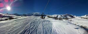 Sunny pow days, Valmorel photo