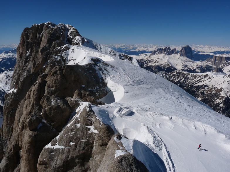 From Marmolada summit, Malga-Ciapela/Marmolada