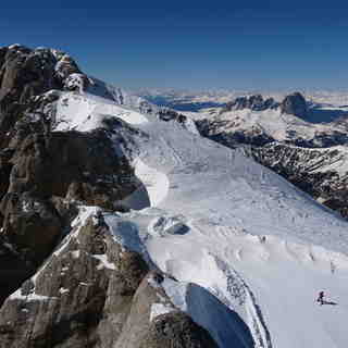 From Marmolada summit, Malga-Ciapela/Marmolada