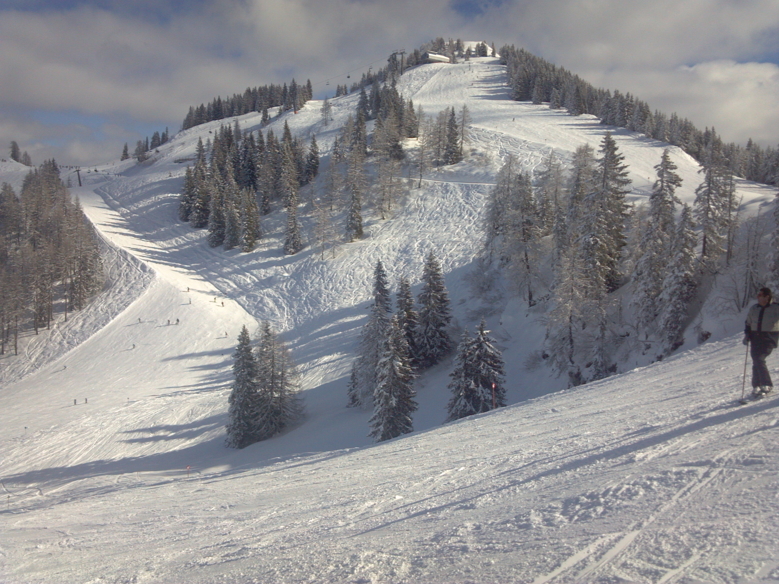 Piste from Sonntagkogel, St Johann-Alpendorf