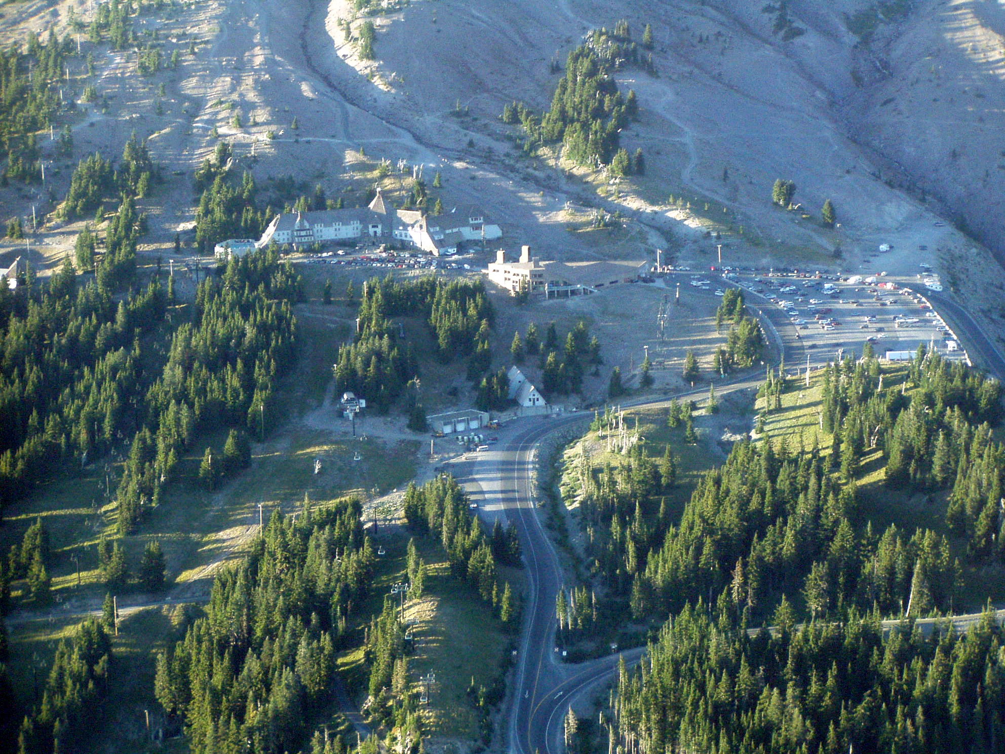 Timberline Lodge form airplane