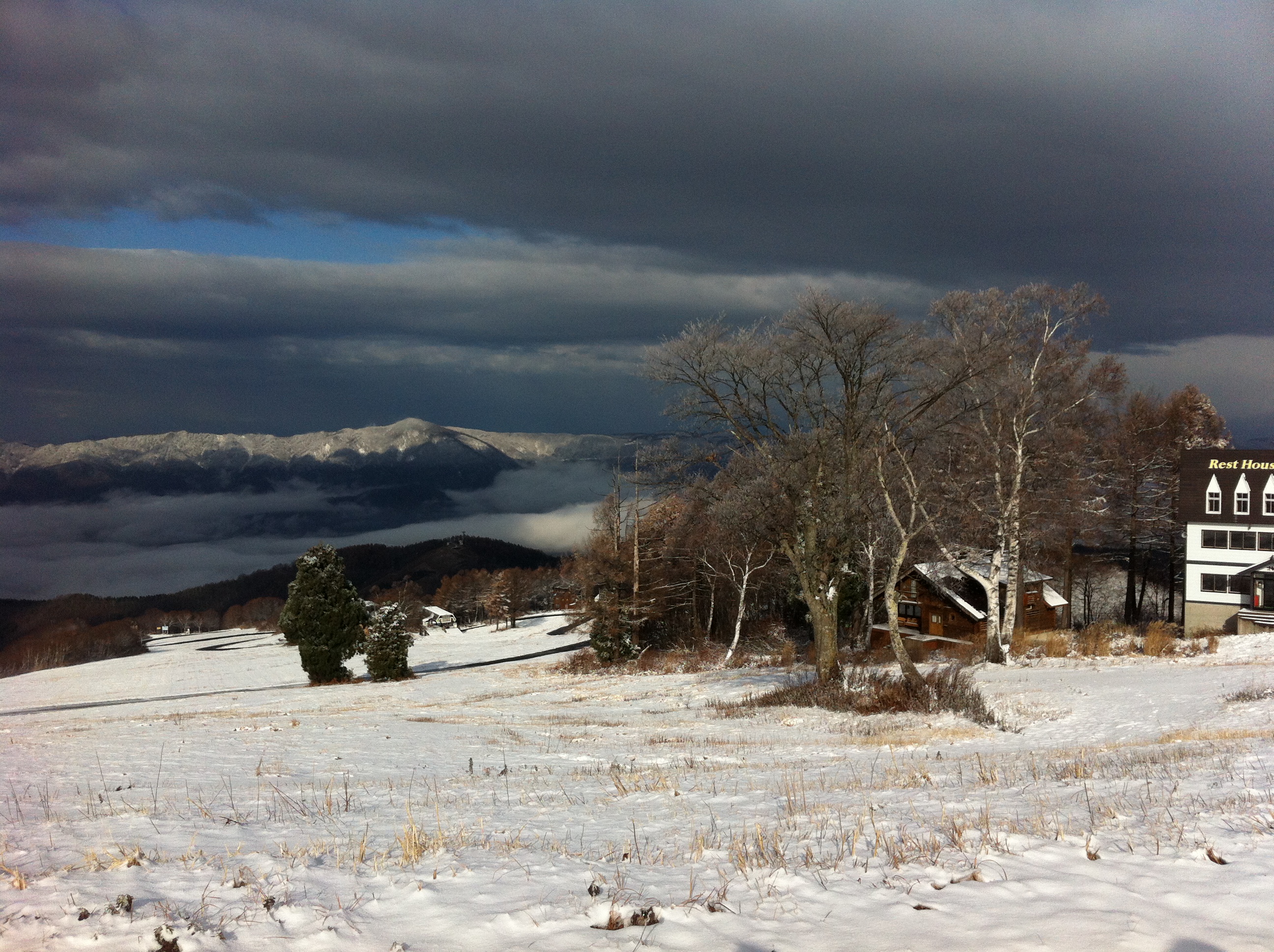 first snow of the 2014/15 season, Nozawa Onsen