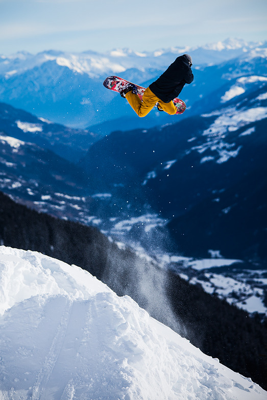 Michi Kessler with a huge Backside Air in Disentis