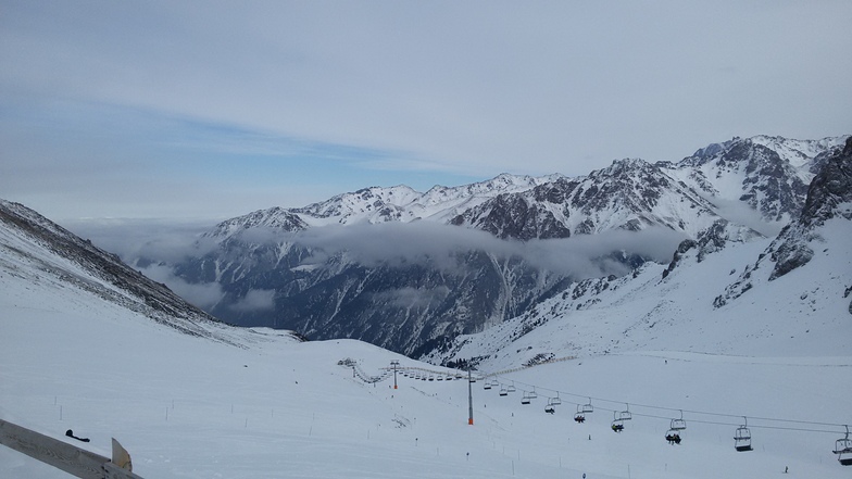 view over Leviy Talgar, Shymbulak