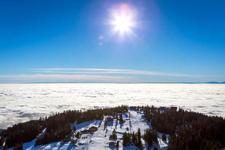View From Peak-Above the Clouds, Grouse Mountain