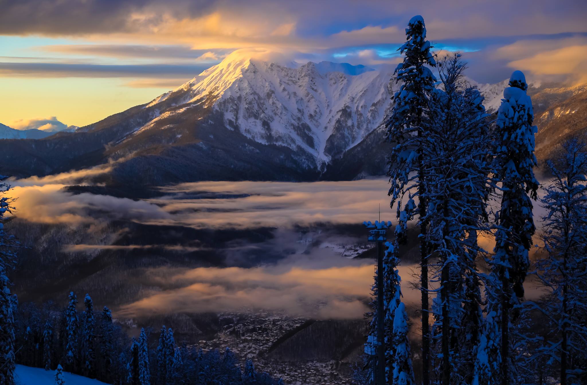 Evening, Krasnaya Polyana Resort
