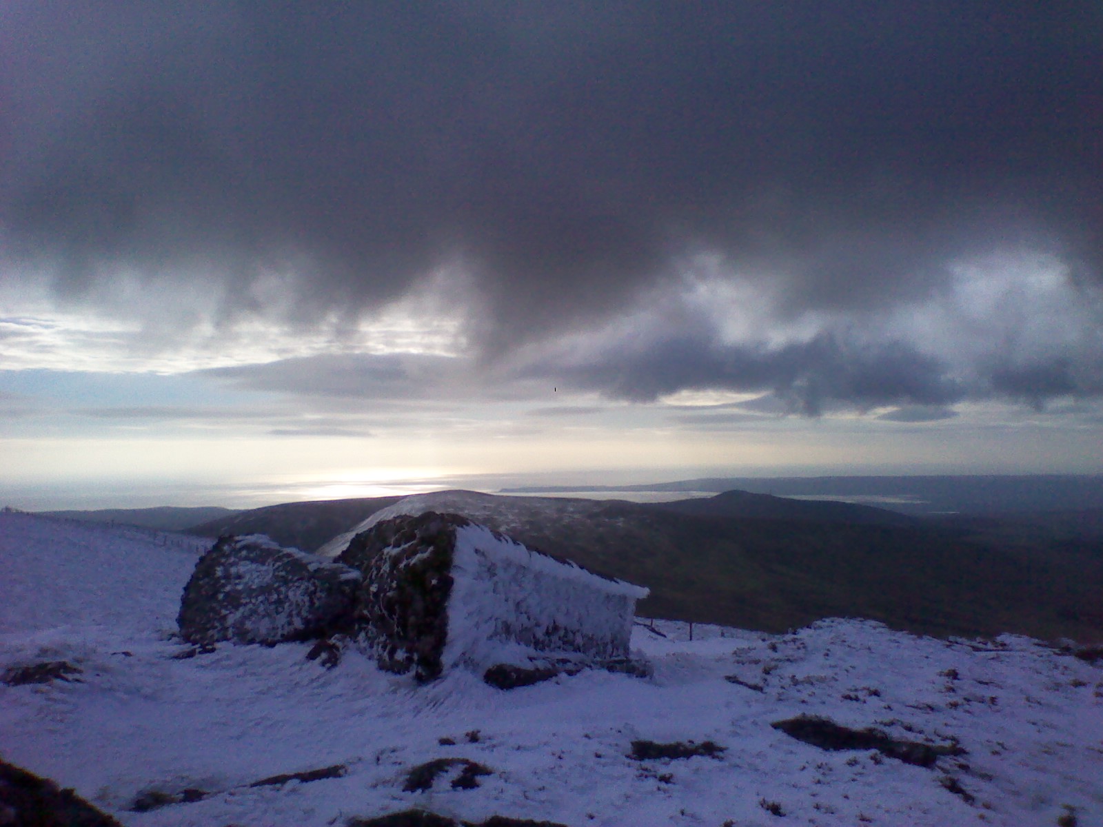 Seefin top fallen trig point., Seefin (Monavullagh)