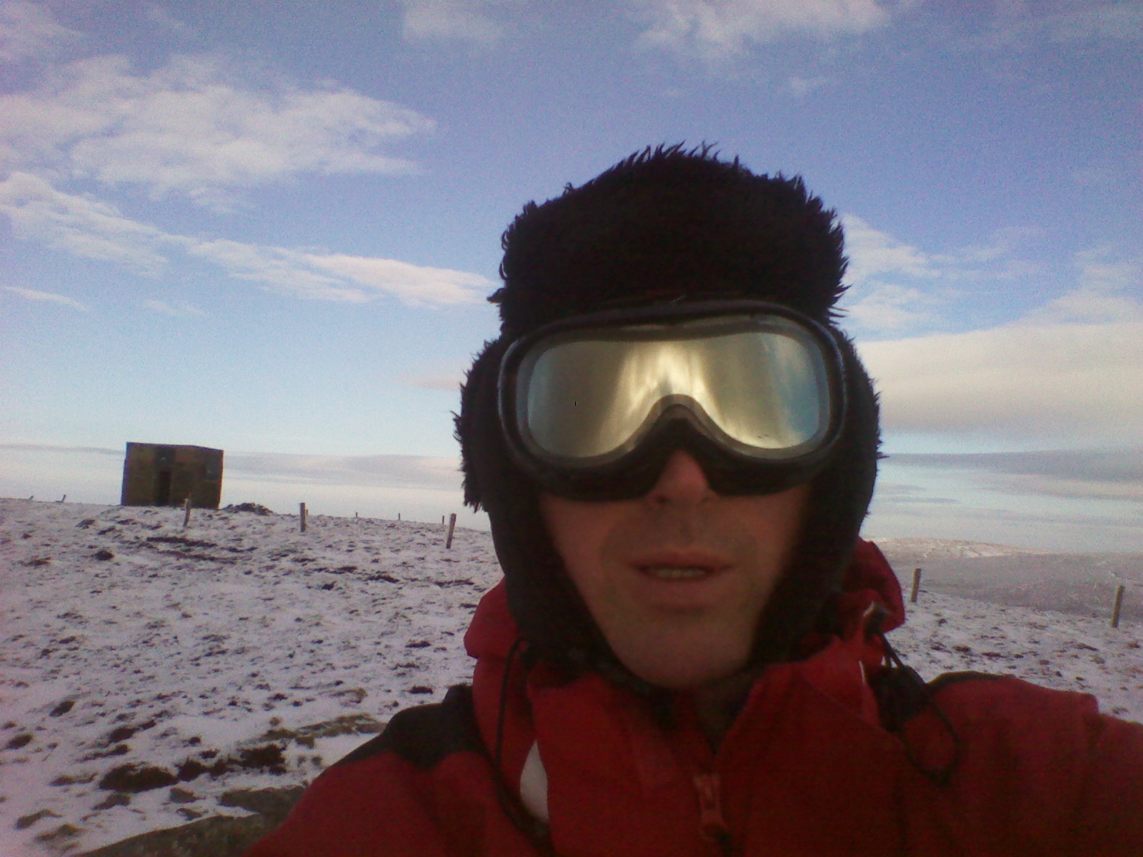 Snow-Forecast.com snow reporter on site enjoying the view from Seefin summit., Seefin (Monavullagh)