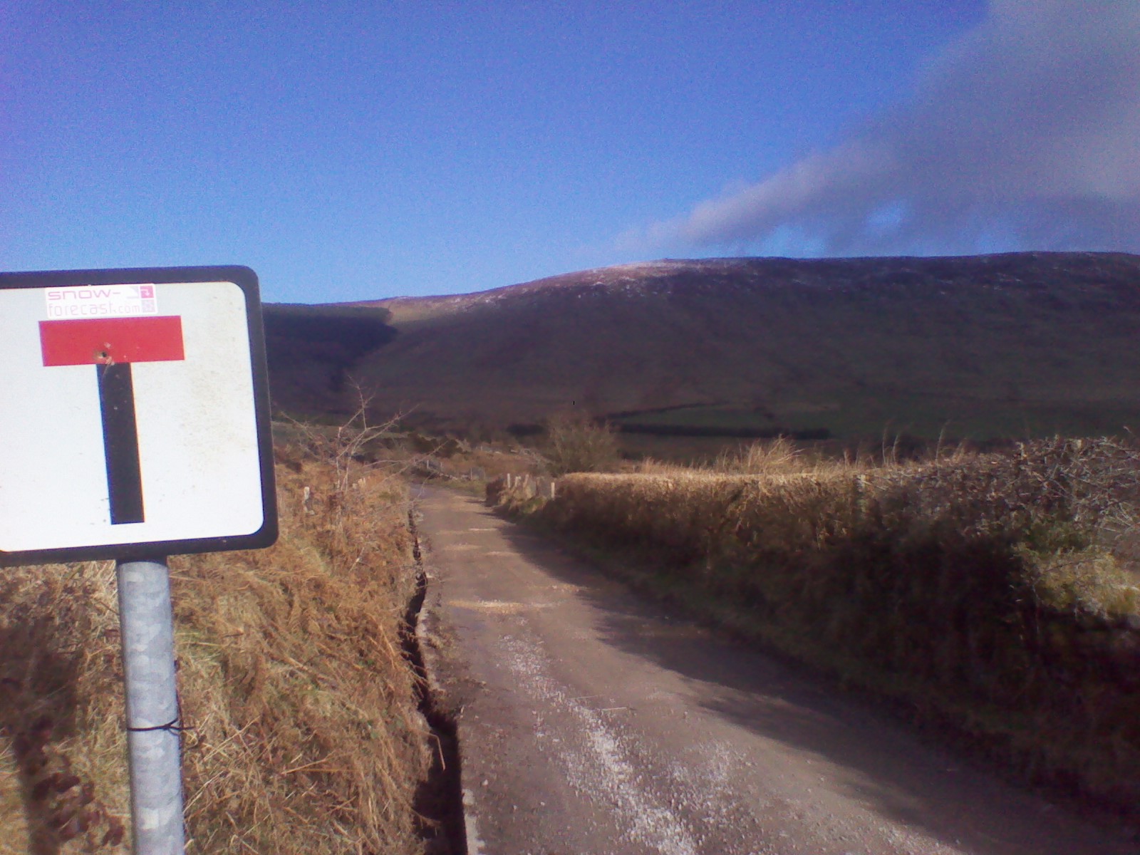 The snow-forecast.com road to Seefin., Seefin (Monavullagh)