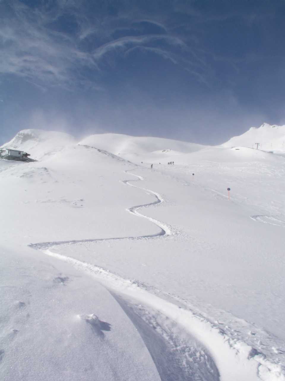 My tracks on the Kitzienhorn, Kaprun