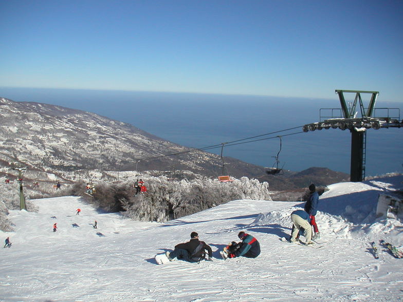 Skiing between two seas. Pelion resot (Greece), Pilion