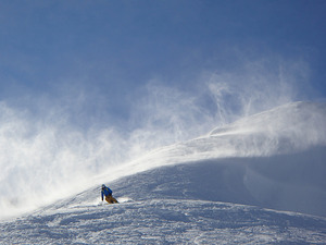 a lil' ridge run, Coast Range Heliskiing photo