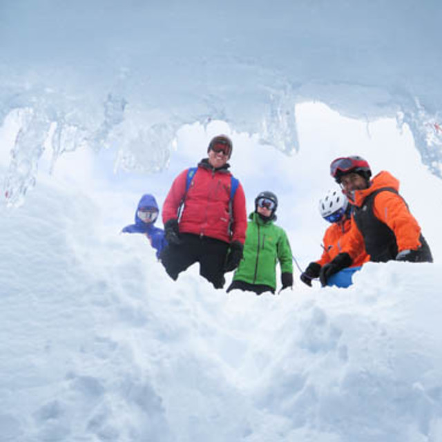 ice cave, Coast Range Heliskiing