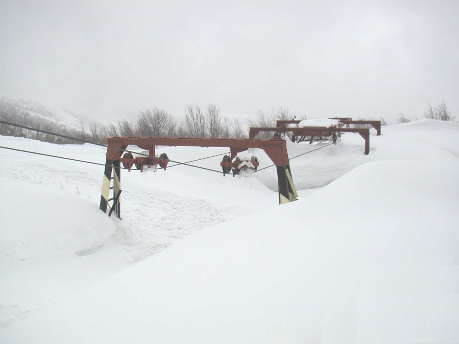 4 m of snow, on Pelion (Greece) at 1.400 m, Pilion