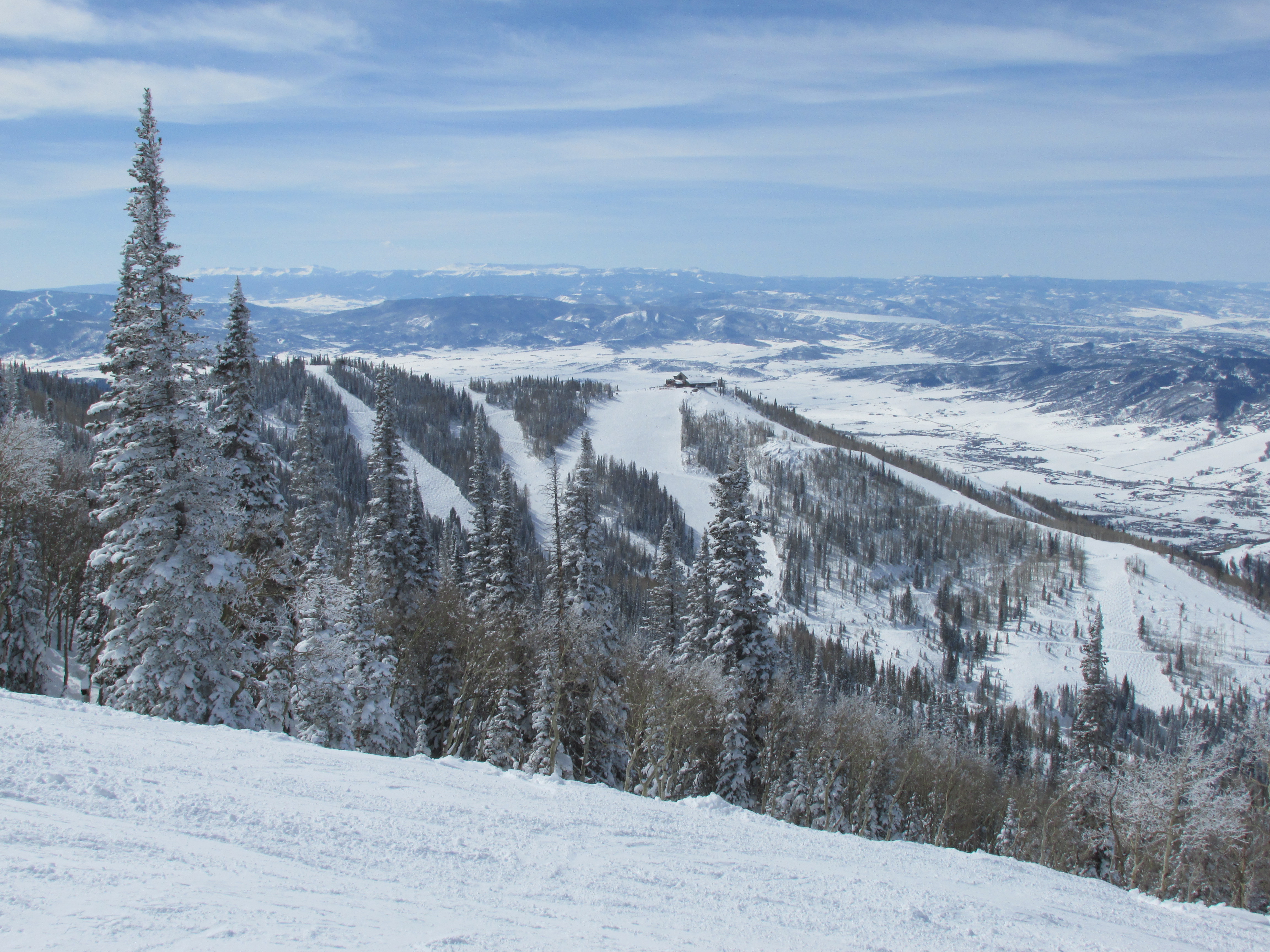 A Royal Flush view of Thunderhead Lodge, Steamboat