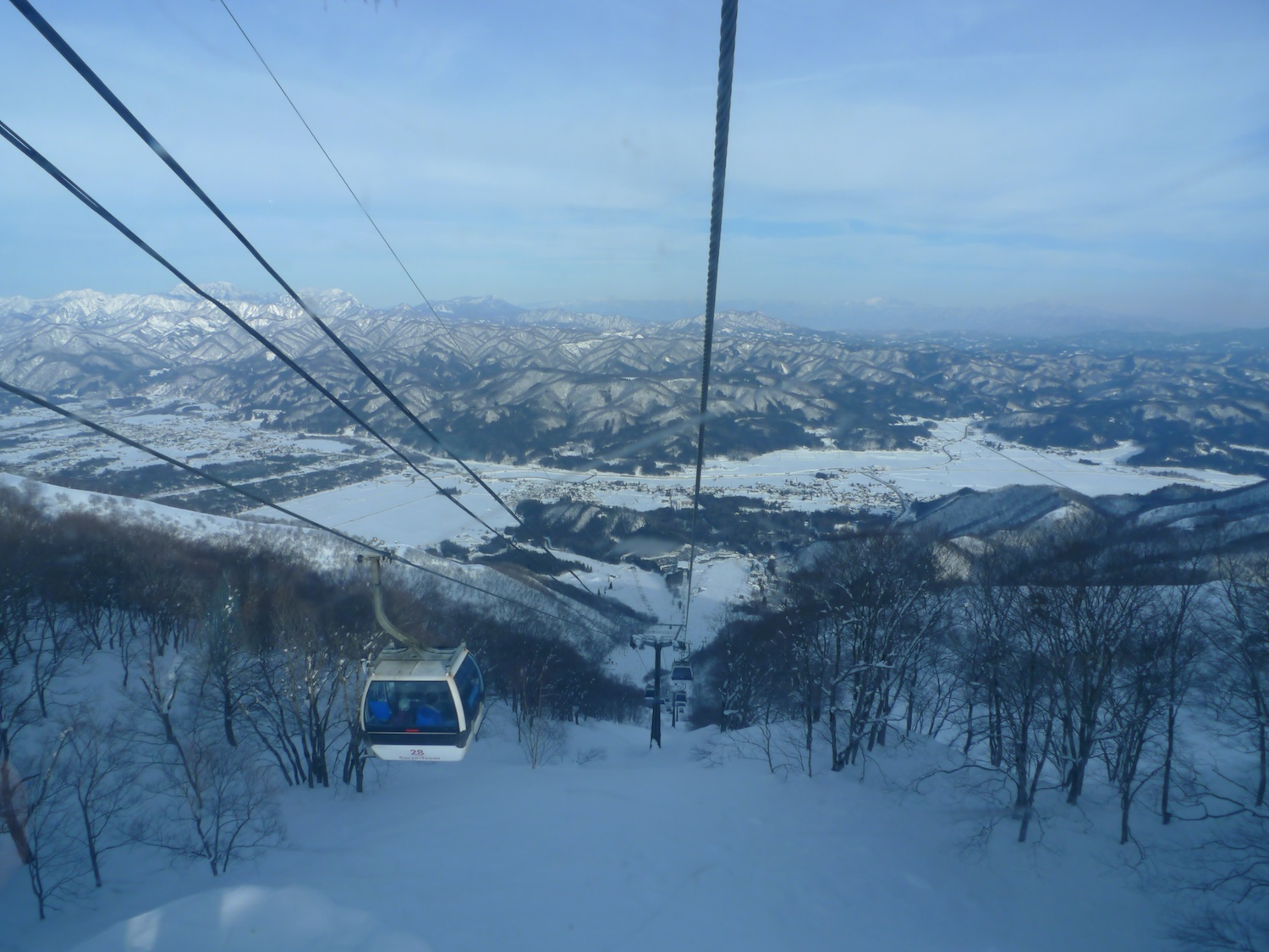 view from the gondola, Hakuba Goryu