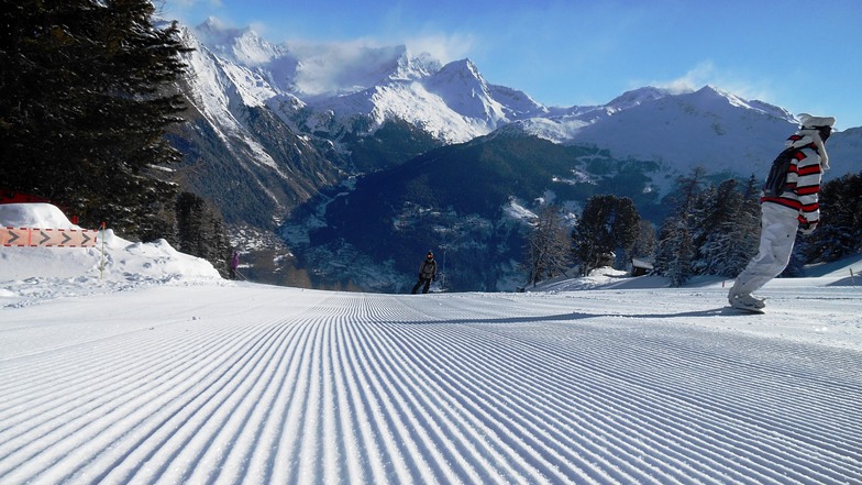 First tracks, Les Arcs