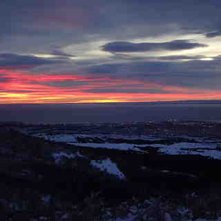 Amanecer en el Estrecho de Magallanes, Cerro Mirador