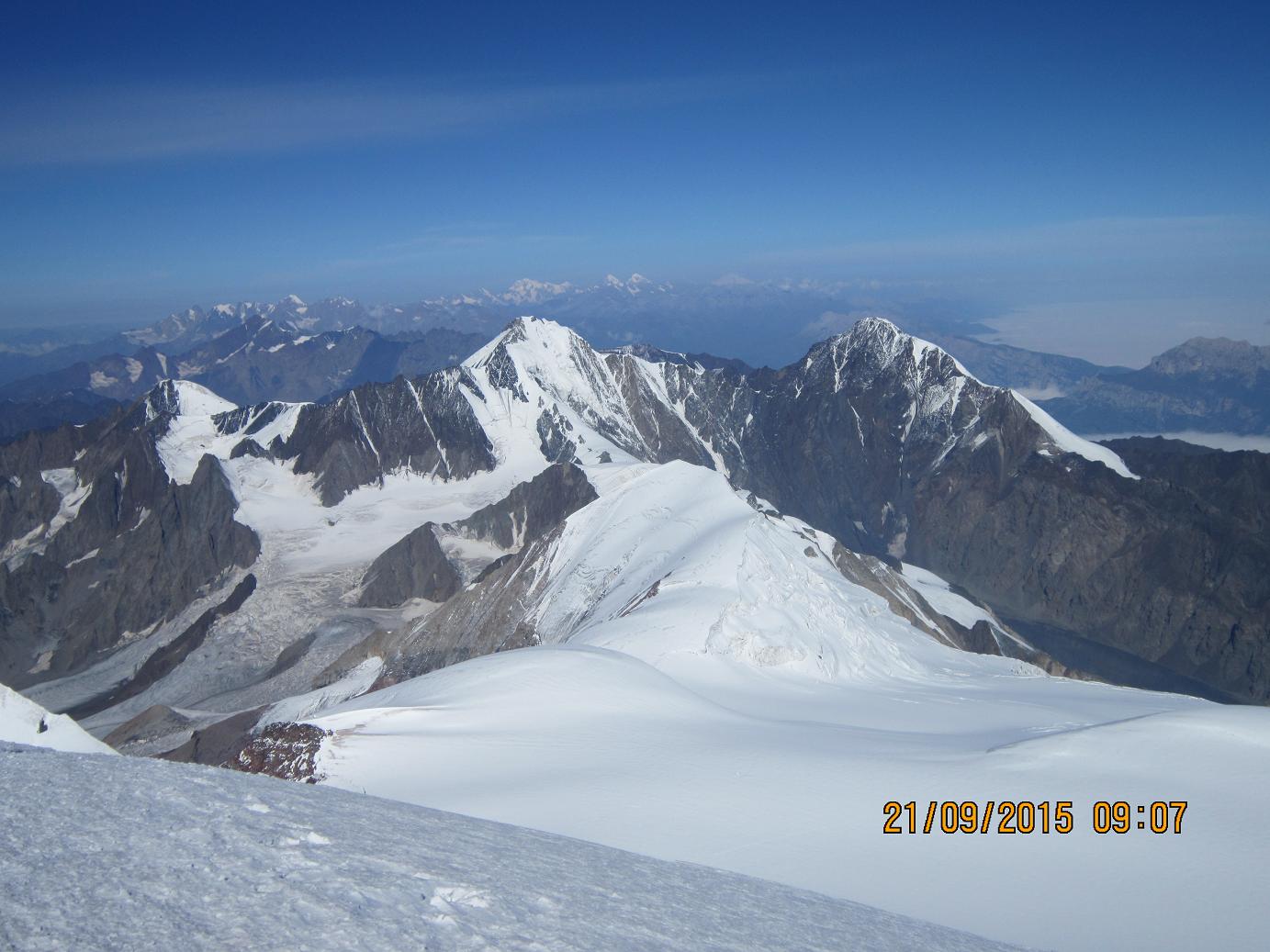 Elbrus from Kazbek summit, Mount Elbrus