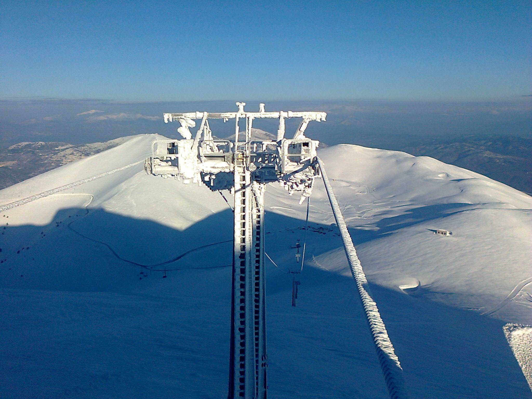 Falakro early morning 15 march 2015, Falakro Ski Resort