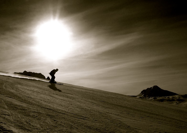 Silhouette Skier, La Plagne
