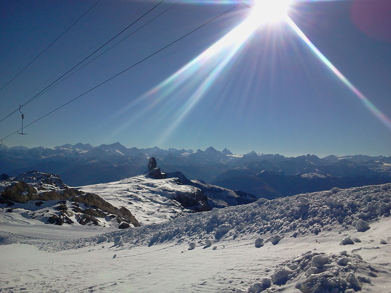 Opening day of ski season 2015-16, Gstaad Glacier 3000