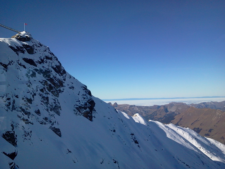 View point towards the west, Gstaad Glacier 3000