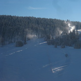 Snowmaking during a cold day, Todtnauberg
