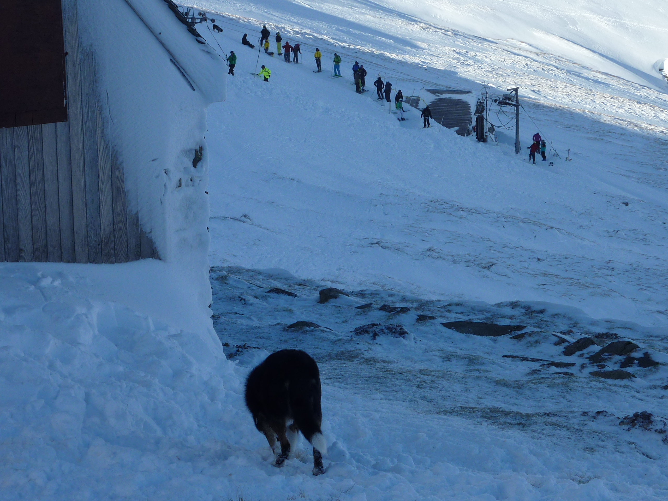 The tow from the Members Hut, Raise (Lake District Ski