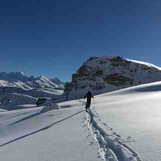 First powder of the season, Grimentz