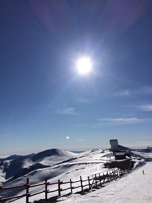 Sunny Moon and Snow in Greek Xmas!, Kalavryta Ski Resort