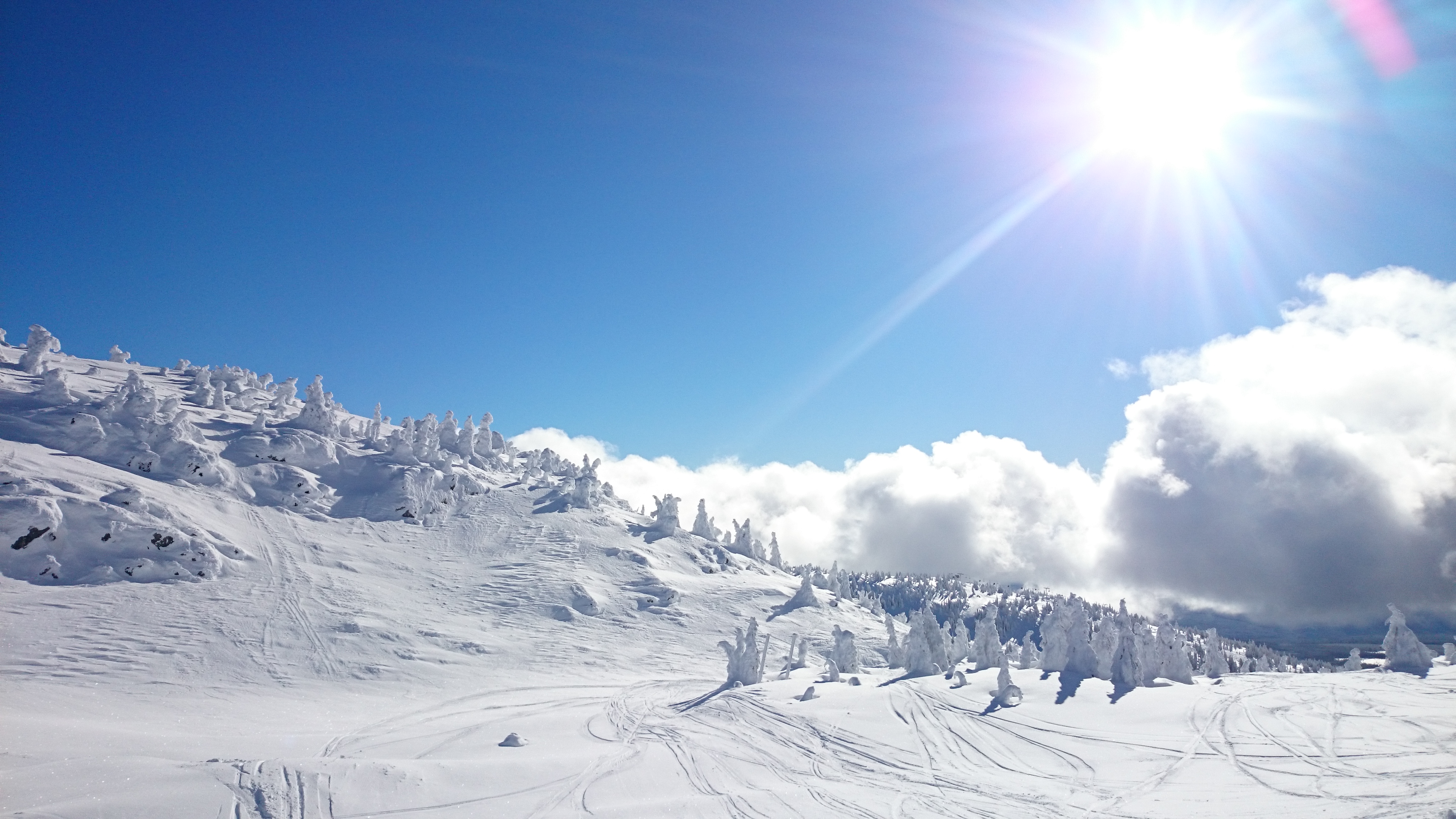 Blue skies at big white