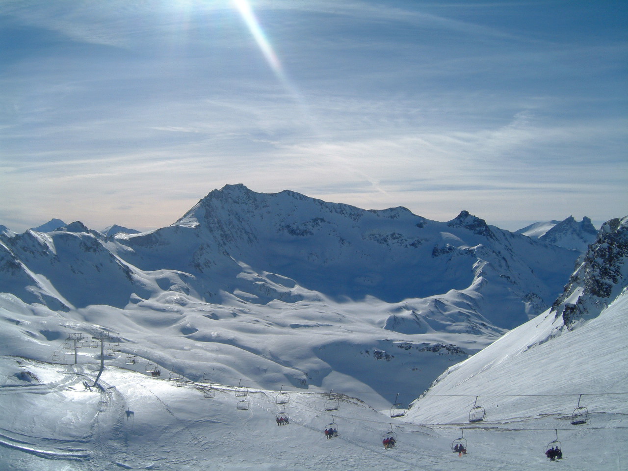 View from Grande Motte - Tignes