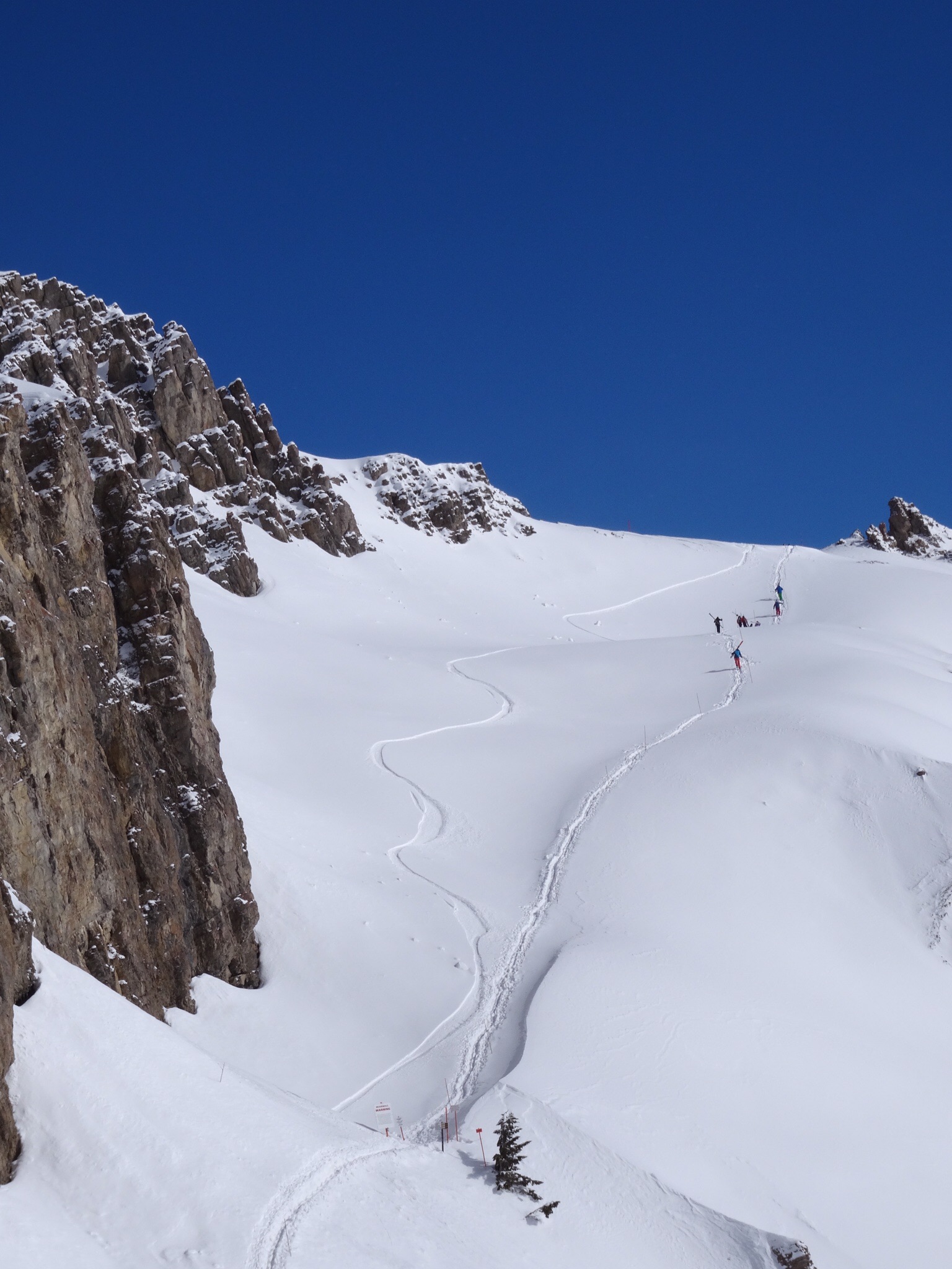Hiking to Headwall, Jackson Hole