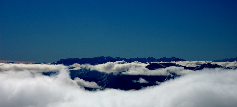 above the clouds, Treble Cone