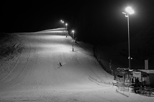 Night skier, Neustift photo